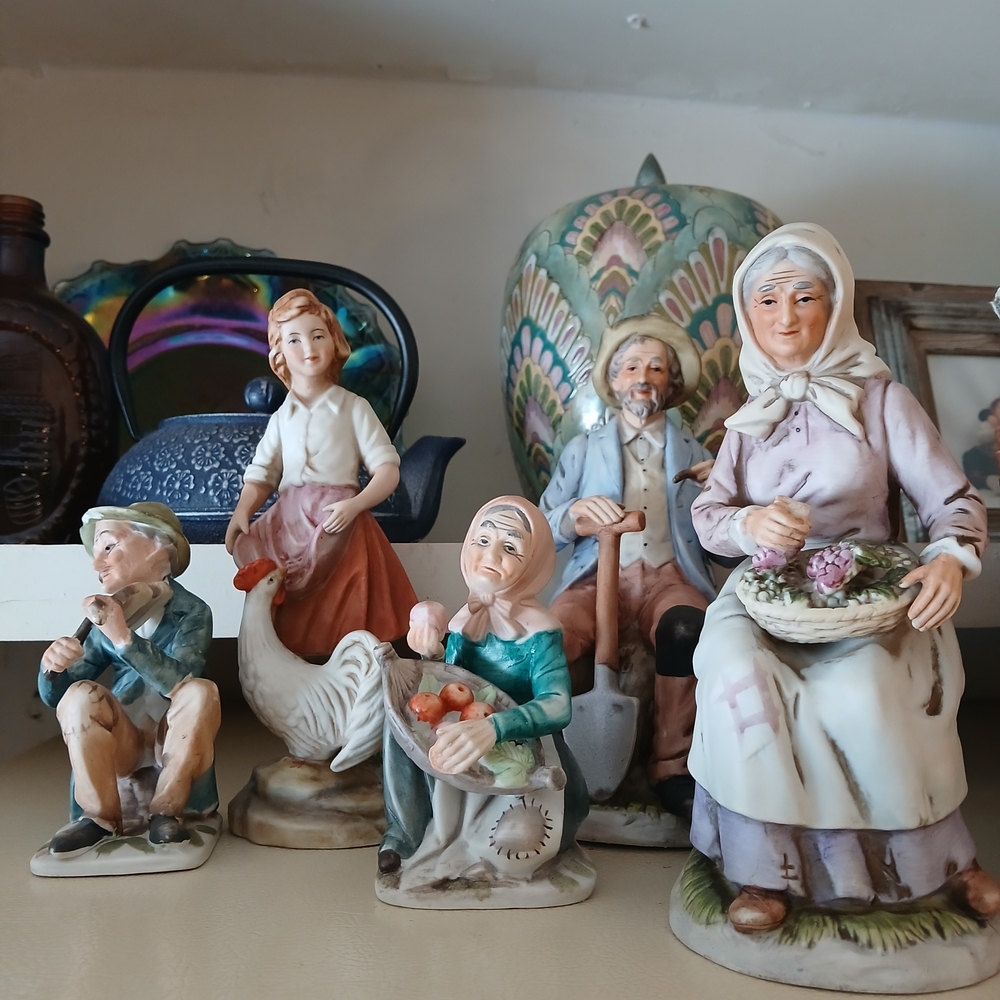 Rustic Village Life Figurine Set By Andrea By Sadek Includes All 5